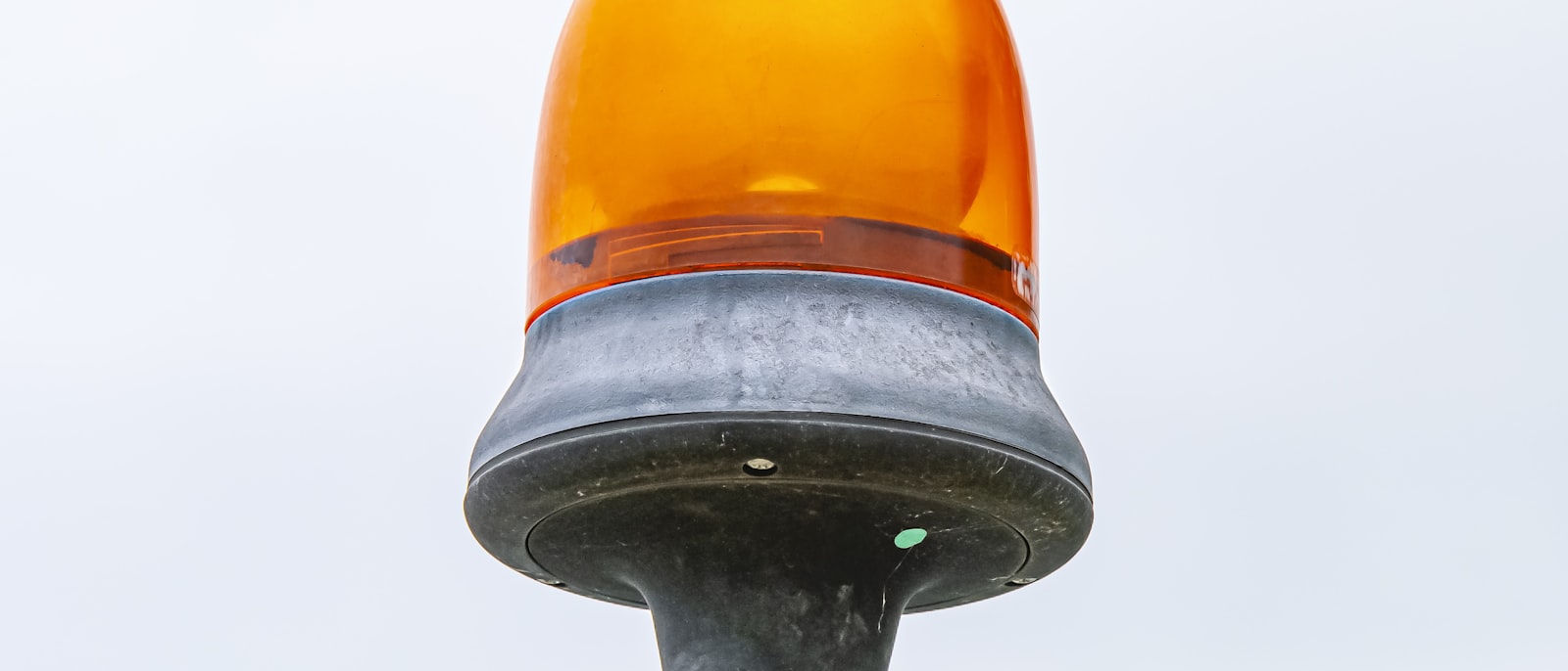 black and yellow lamp post